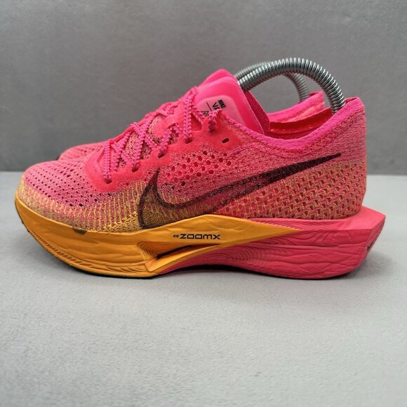 Womens Size 8.5 Nike ZoomX Vaporfly 3 Shoes Hyper Pink Laser Orange Running - Picture 3 of 8
